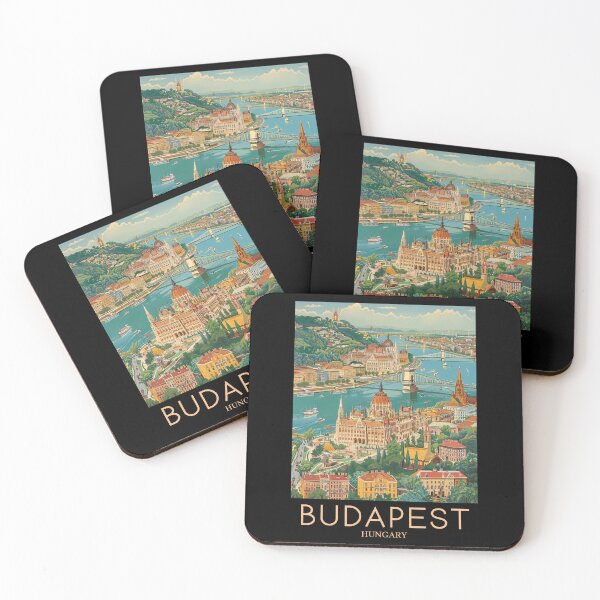 Item preview, A Pop Art Travel Print of Budapest - Hungary designed and sold by StudioRedKoala.