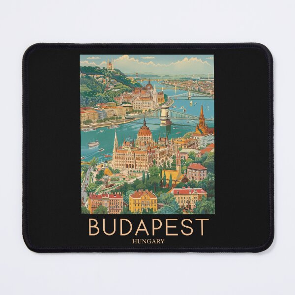 Item preview, A Pop Art Travel Print of Budapest - Hungary designed and sold by StudioRedKoala.