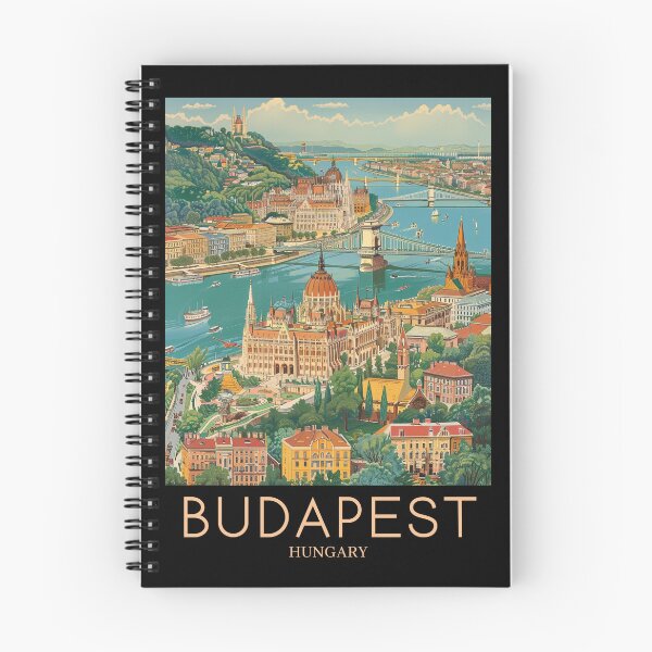 Item preview, A Pop Art Travel Print of Budapest - Hungary designed and sold by StudioRedKoala.