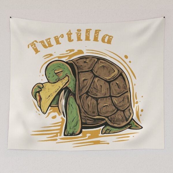 Item preview, Cute Mexican Tortilla Turtle for Food and Animal Lovers “Turtilla” designed and sold by DreamCraze.