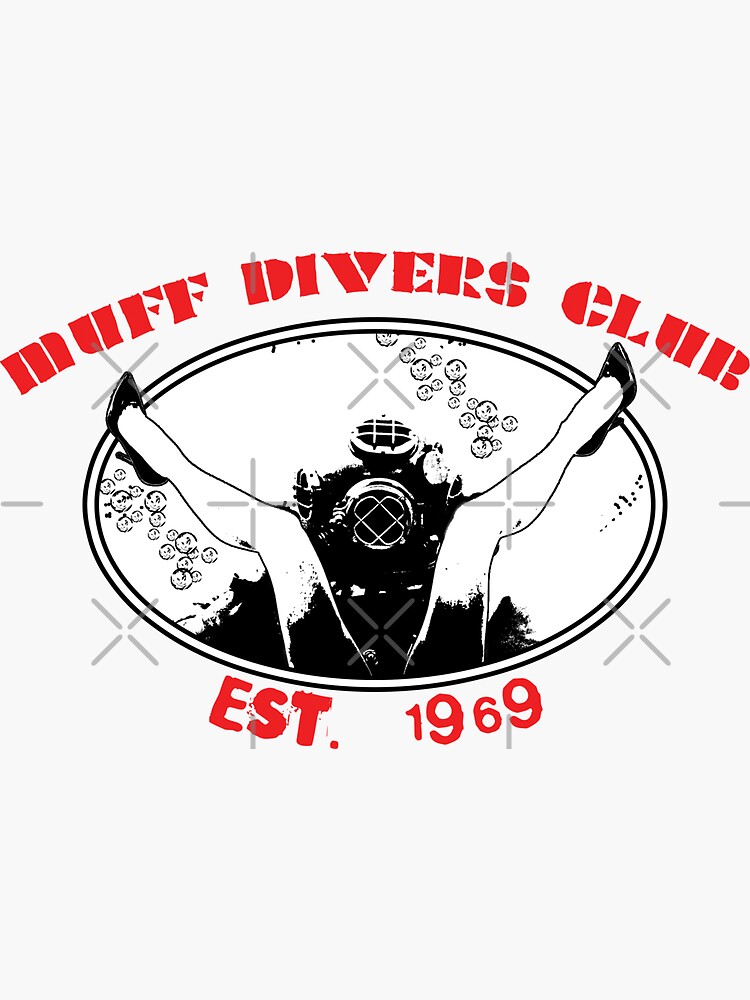 "Muff Divers Club Funny Muff Diving Adult Humor" Sticker for Sale by