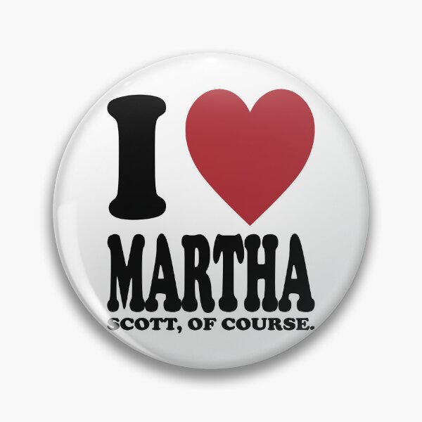Item preview, I LOVE MARTHA SCOTT, BLACK DESIGN designed and sold by Rejiboustarts.
