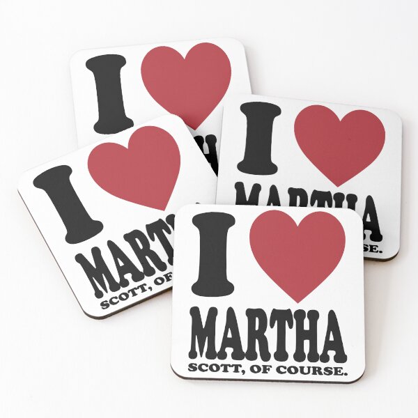 Item preview, I LOVE MARTHA SCOTT, BLACK DESIGN designed and sold by Rejiboustarts.
