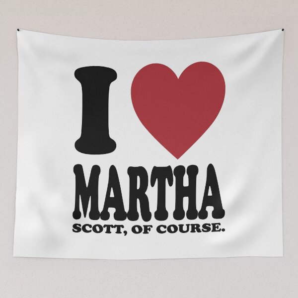 Item preview, I LOVE MARTHA SCOTT, BLACK DESIGN designed and sold by Rejiboustarts.
