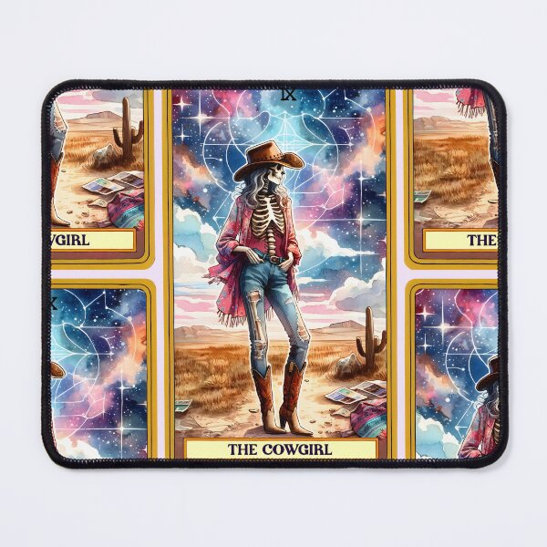 Item preview, The Cowgirl Funny Skeleton Tarot Card Parody designed and sold by Margival.