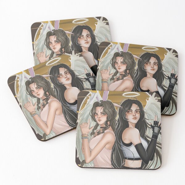 Item preview, Aerith y Tifa - fanart de Final Fantasy VII designed and sold by LaraJeanToo.