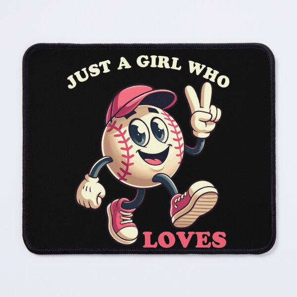 Item preview, Just a Girl who Loves Baseball Women designed and sold by BlueBerry-Pengu.