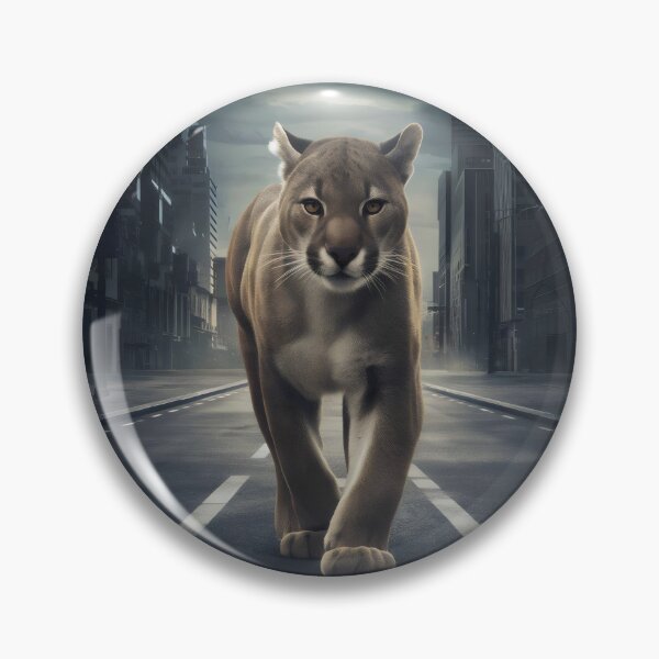 Item preview, Puma on patrol of city streets. designed and sold by MyHappyArtShop.