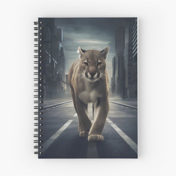 Item preview, Puma on patrol of city streets. designed and sold by MyHappyArtShop.