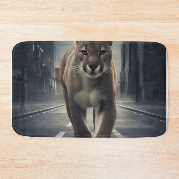 Item preview, Puma on patrol of city streets. designed and sold by MyHappyArtShop.