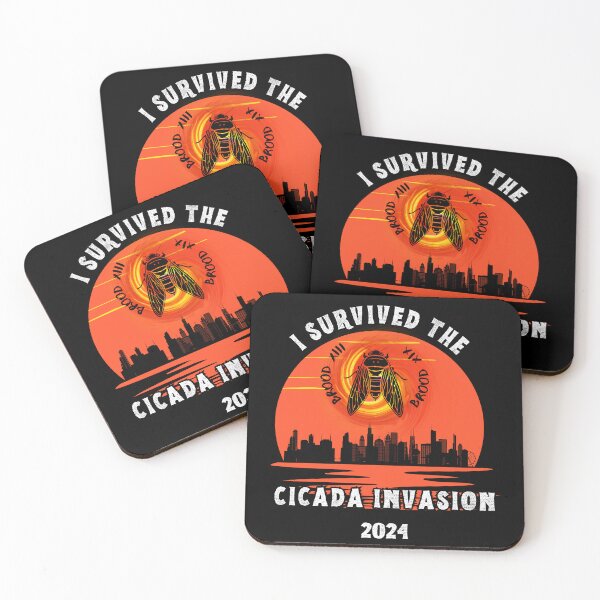 Item preview, I Survived the Cicada Invasion 2024 designed and sold by ZenZooVibes.