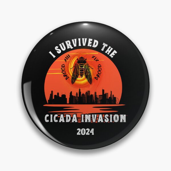 Item preview, I Survived the Cicada Invasion 2024 designed and sold by ZenZooVibes.