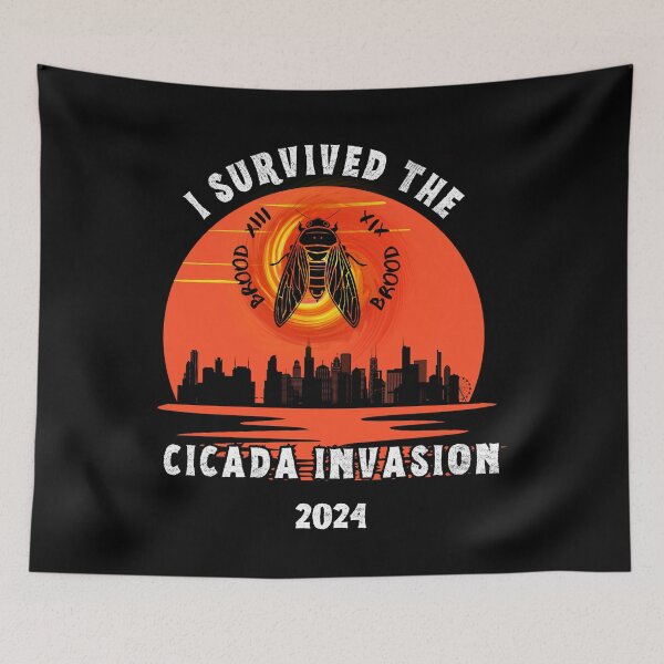 Item preview, I Survived the Cicada Invasion 2024 designed and sold by ZenZooVibes.