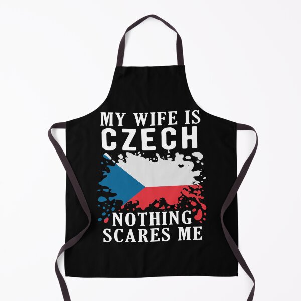 Item preview, My Wife Is Czech Nothing Scares Me Czech Flag designed and sold by OX-tright.