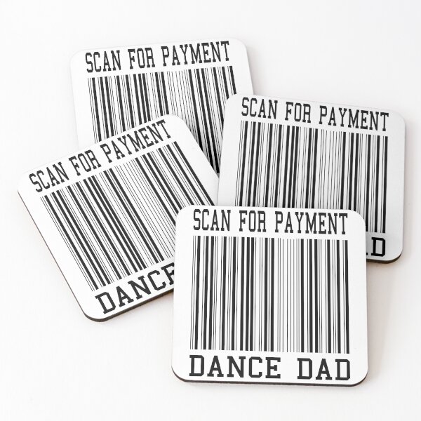 Item preview, DANCE DAD SCAN FOR PAYMENT, BLACK DESIGN designed and sold by Rejiboustarts.