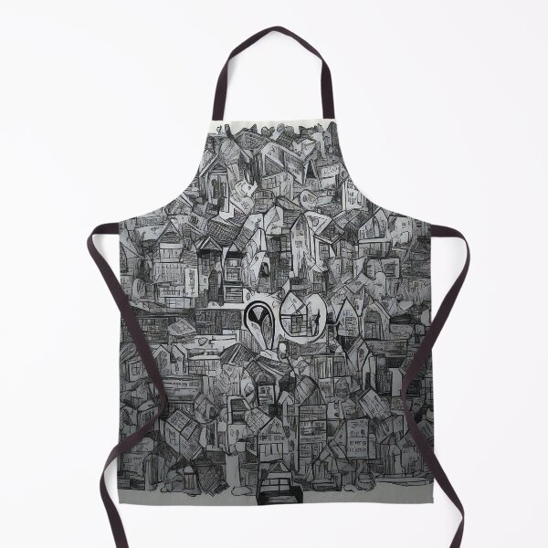Item preview, Chaotic city print designed and sold by Attic-Junk.