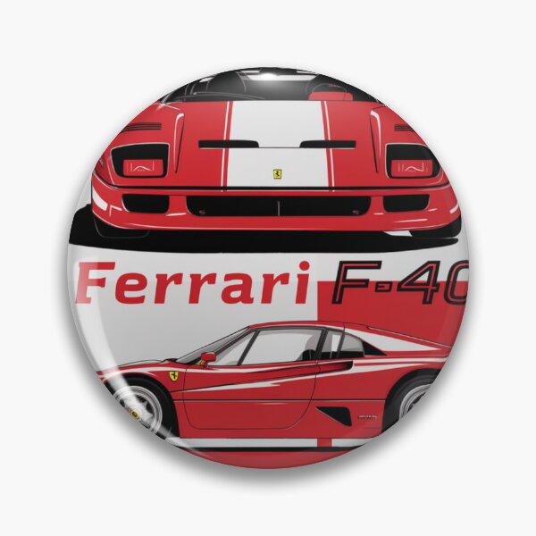 Item preview, Ferrari F-40: A Monochromatic Perspective designed and sold by Colorful-Garden.