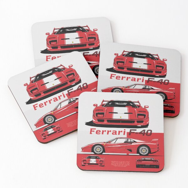 Item preview, Ferrari F-40: A Monochromatic Perspective designed and sold by Colorful-Garden.