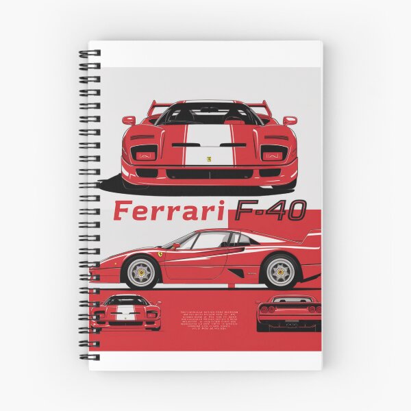 Item preview, Ferrari F-40: A Monochromatic Perspective designed and sold by Colorful-Garden.