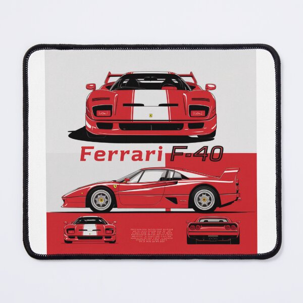 Item preview, Ferrari F-40: A Monochromatic Perspective designed and sold by Colorful-Garden.