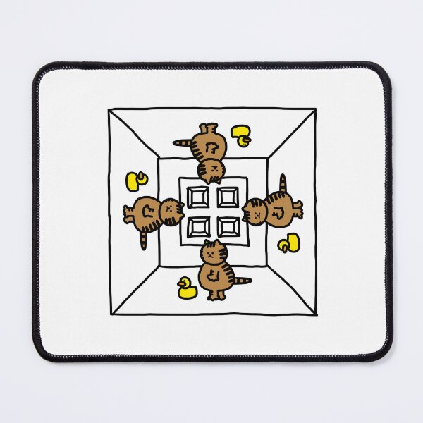 Item preview, a Cat and a Duck walking in the hexahedron designed and sold by superbaechoo.