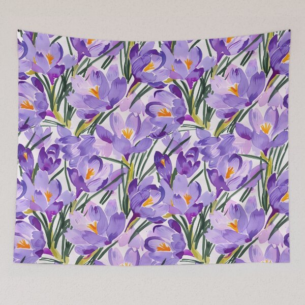 Item preview, Watercolor Crocuses designed and sold by SophieClimaArt.