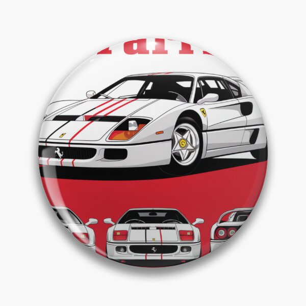 Item preview, Ferrari F-40: A Monochromatic Perspective designed and sold by Colorful-Garden.
