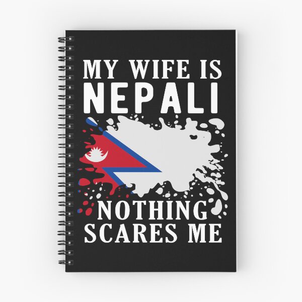 Artikelvorschau, Meine Frau ist Nepalesin. Nichts macht mir Angst. Nepal-Flagge entworfen und verkauft von OX-tright.