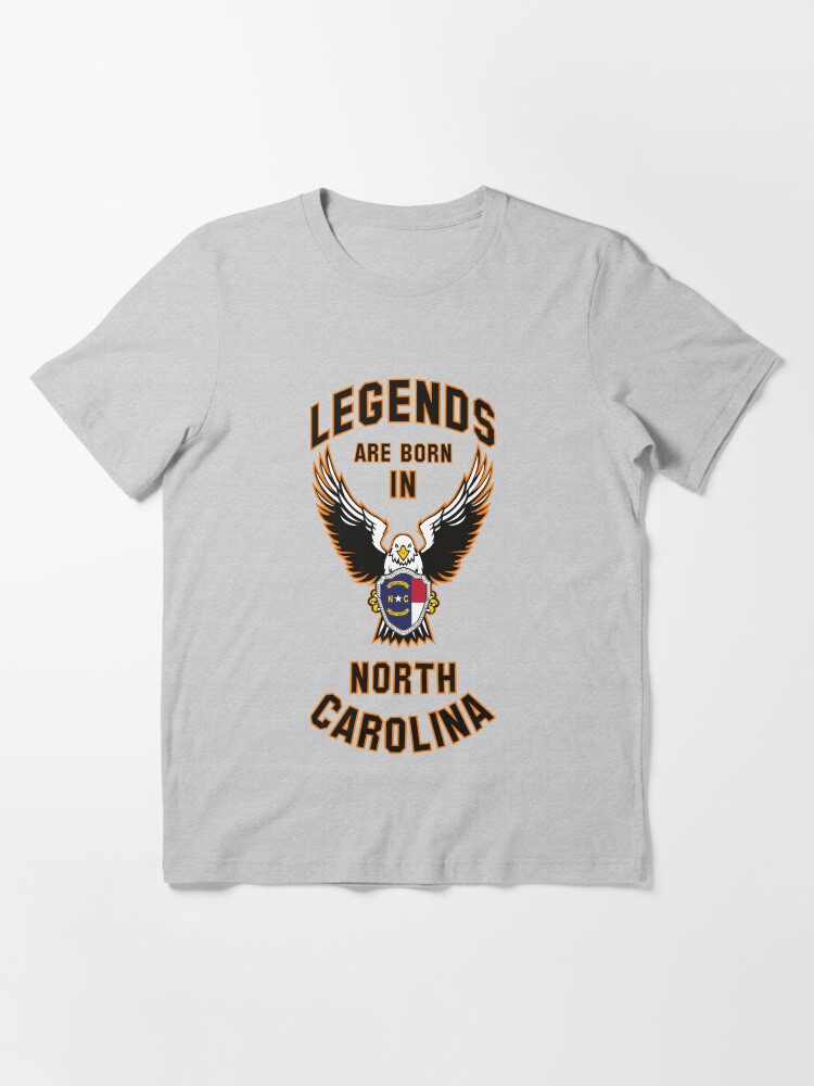 Alternate view of Legends are born in North Carolina Essential T-Shirt