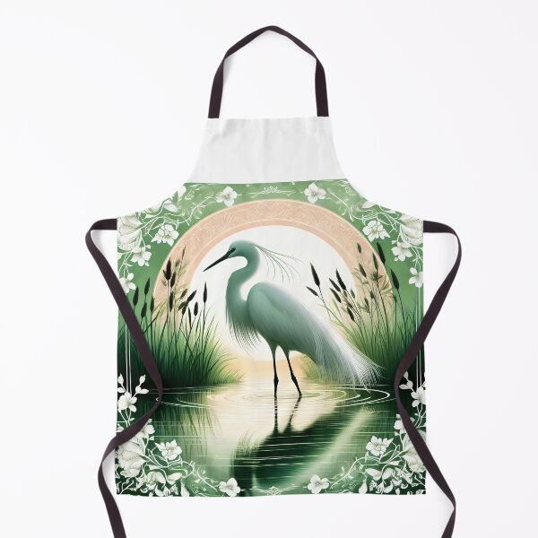 Item preview, Whispers of Dusk: A Serene Egret Scene designed and sold by EmeraldeaArt.