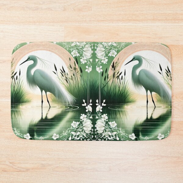 Item preview, Whispers of Dusk: A Serene Egret Scene designed and sold by EmeraldeaArt.