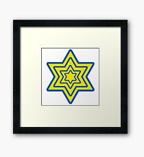 David's star Framed Print