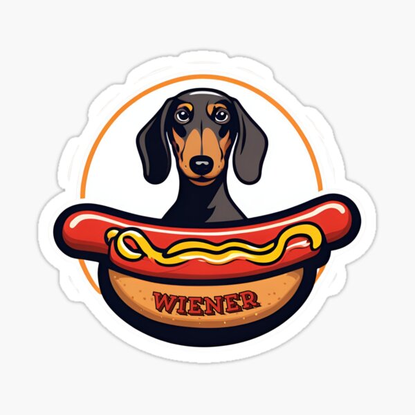 Item preview, Weiner Dog, dachshunds, hot dog designed and sold by FitEnvy.