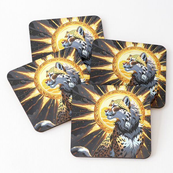 Item preview, Cheetah Against a Swirling Sun, Ai Generated Art  designed and sold by ACC .