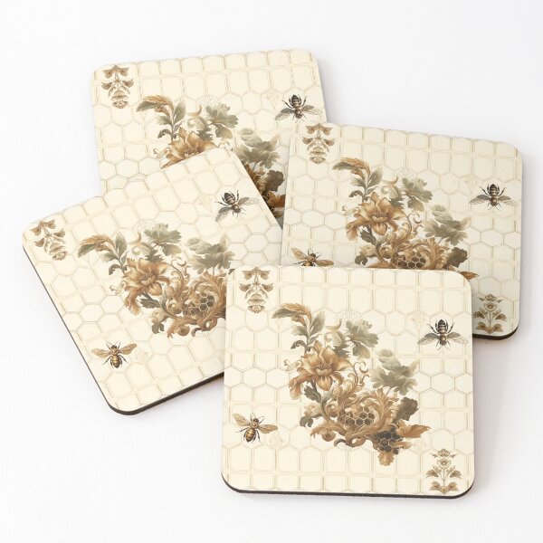 Item preview, Honey Bee Jacquard (Staggered Tile) designed and sold by Sp4m.