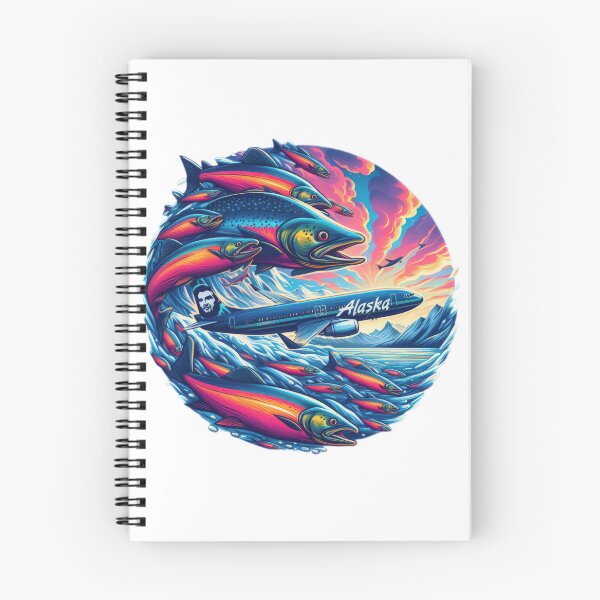 Item preview,  Alaska airlines colorful salmon fish designed and sold by Expressions-Sel.