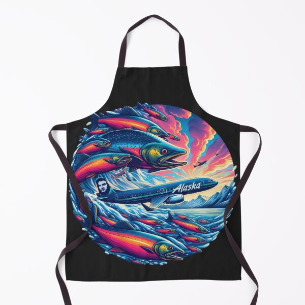 Item preview,  Alaska airlines colorful salmon fish designed and sold by Expressions-Sel.