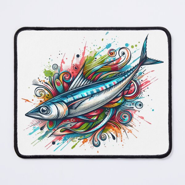 Item preview, A beautiful anchovy with colorful background with several leaves. designed and sold by Marcoshop10.