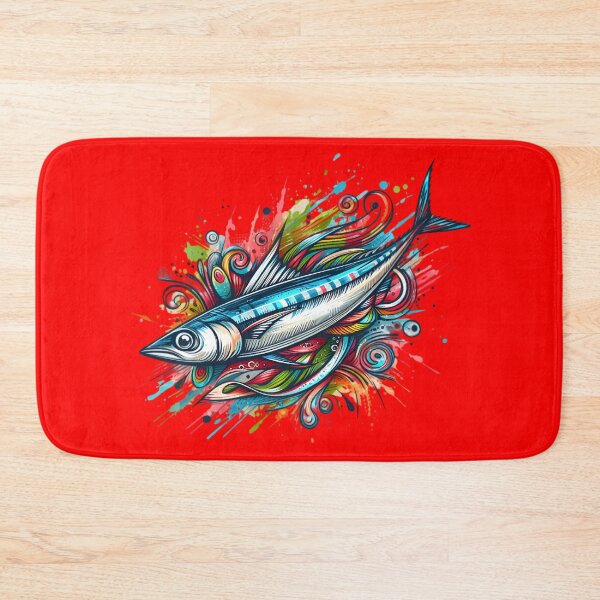 Item preview, A beautiful anchovy with colorful background with several leaves. designed and sold by Marcoshop10.