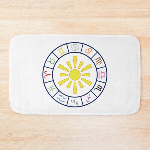 Item preview, Astrological Zodiac Symbols Wheel+Sun Color designed and sold by NataliePaskell.