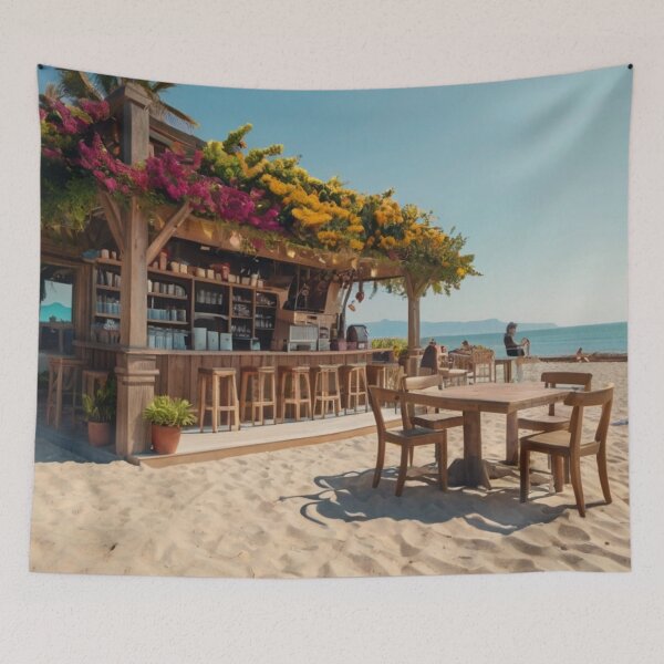 Item preview, Oceanview Flower Café designed and sold by BlareBlare.