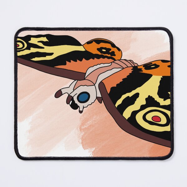Item preview, Godzillas Mothra On Orange Background designed and sold by ClayCannibal.