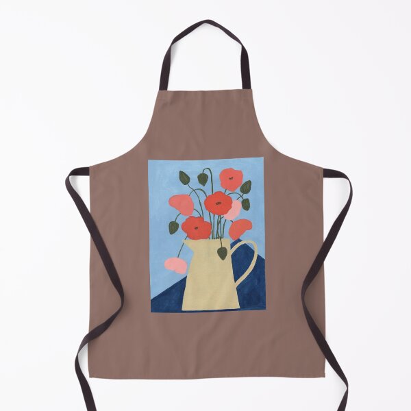 Item preview, Yellow Vase With Poppies designed and sold by JadeWuArt.