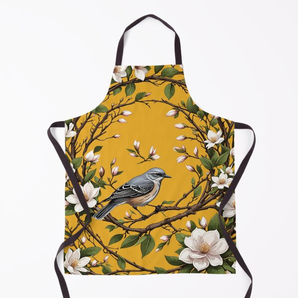 Item preview, Mississippi Northern Mockingbird And Magnolia Flowers designed and sold by taiche.