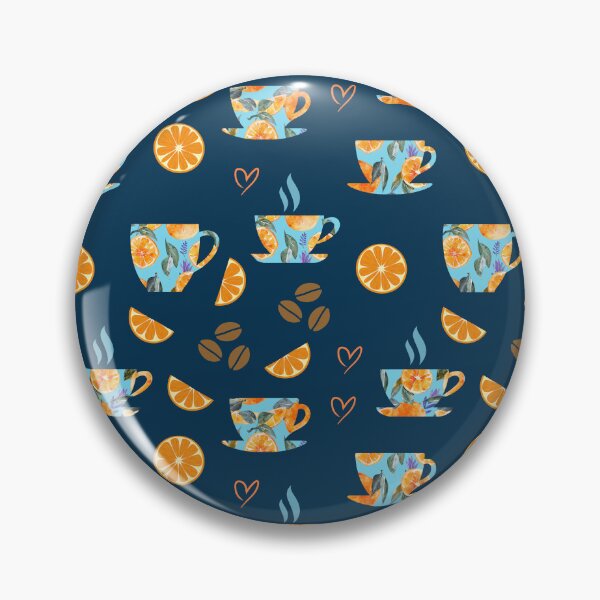 Item preview, Coffee and Citrus Delight: Whimsical Pattern designed and sold by adriaquart.