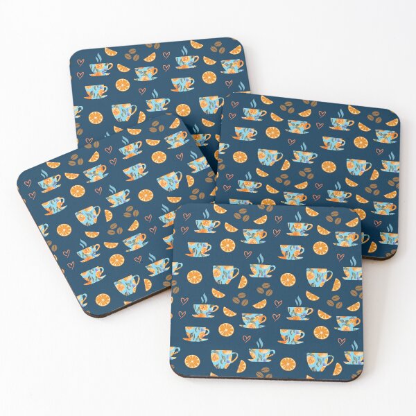 Item preview, Coffee and Citrus Delight: Whimsical Pattern designed and sold by adriaquart.