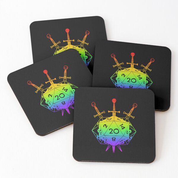 Item preview, echos of a crit: fighter echo knight DnD dice (rainbow) designed and sold by TheDoodlemancer.