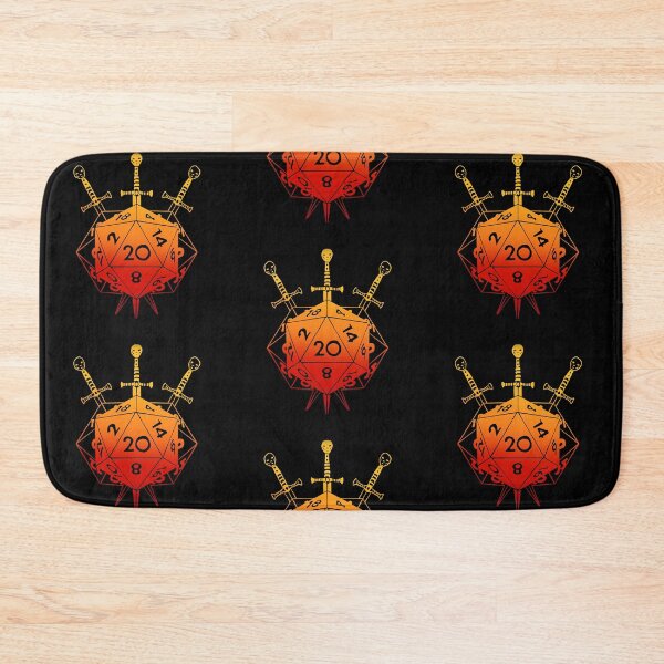 Item preview, echos of a crit: fighter echo knight DnD dice (flame) designed and sold by TheDoodlemancer.