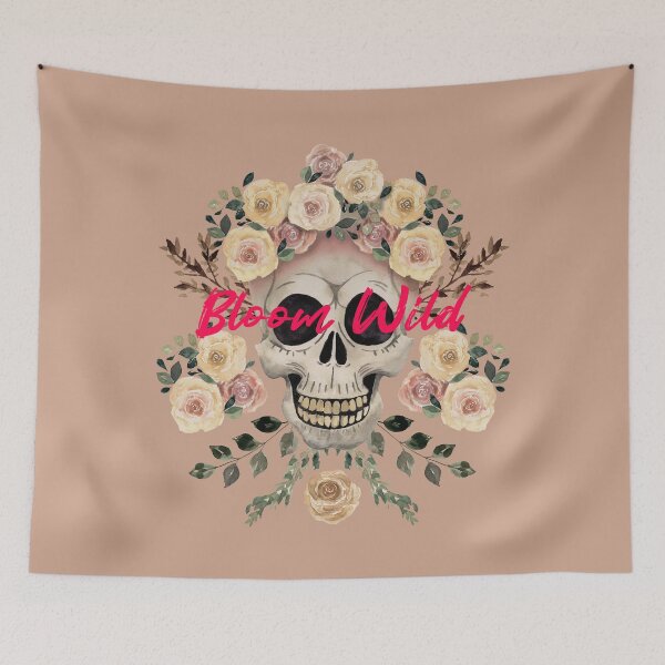 Item preview, Eternal Bloom - Skull and Roses designed and sold by papierquarell.