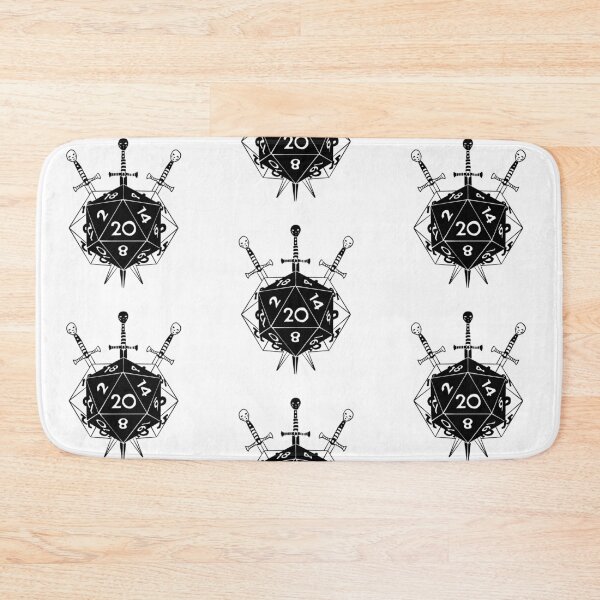 Item preview, echos of a crit: fighter echo knight DnD dice (black line) designed and sold by TheDoodlemancer.